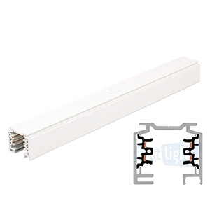 Eutrac 3 fase rail opbouw wit